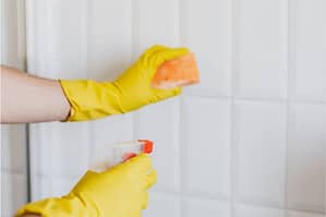 can you clean shower tiles without scrubbing