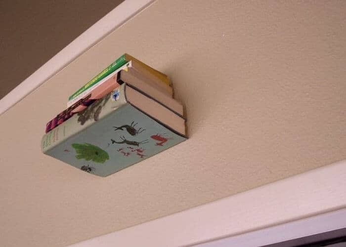 invisible bookshelf 