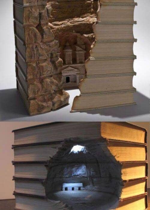 book carving
