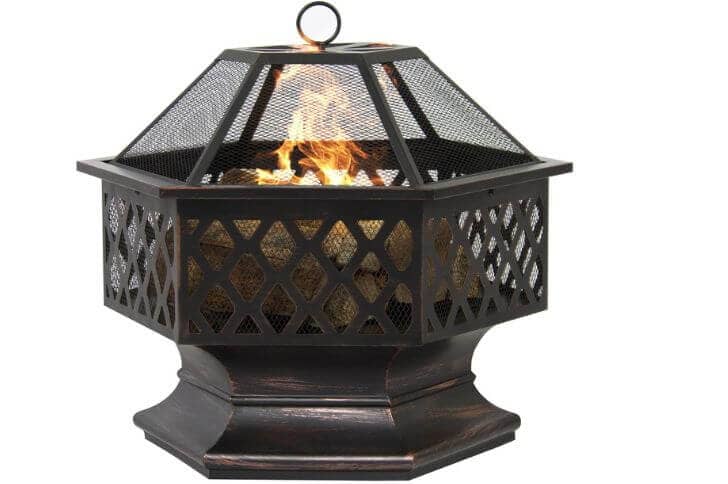 how to make a fire pit screen